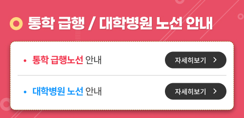 대학병원노선 안내, 통학급행노선 안내내